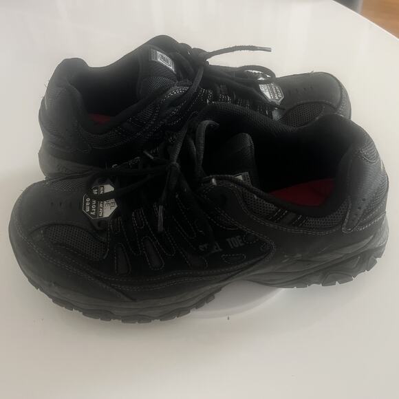 Skechers Cankton Steel Toe Memory Foam Construction Shoe Men 11.5 Black/Charcoal main image 7